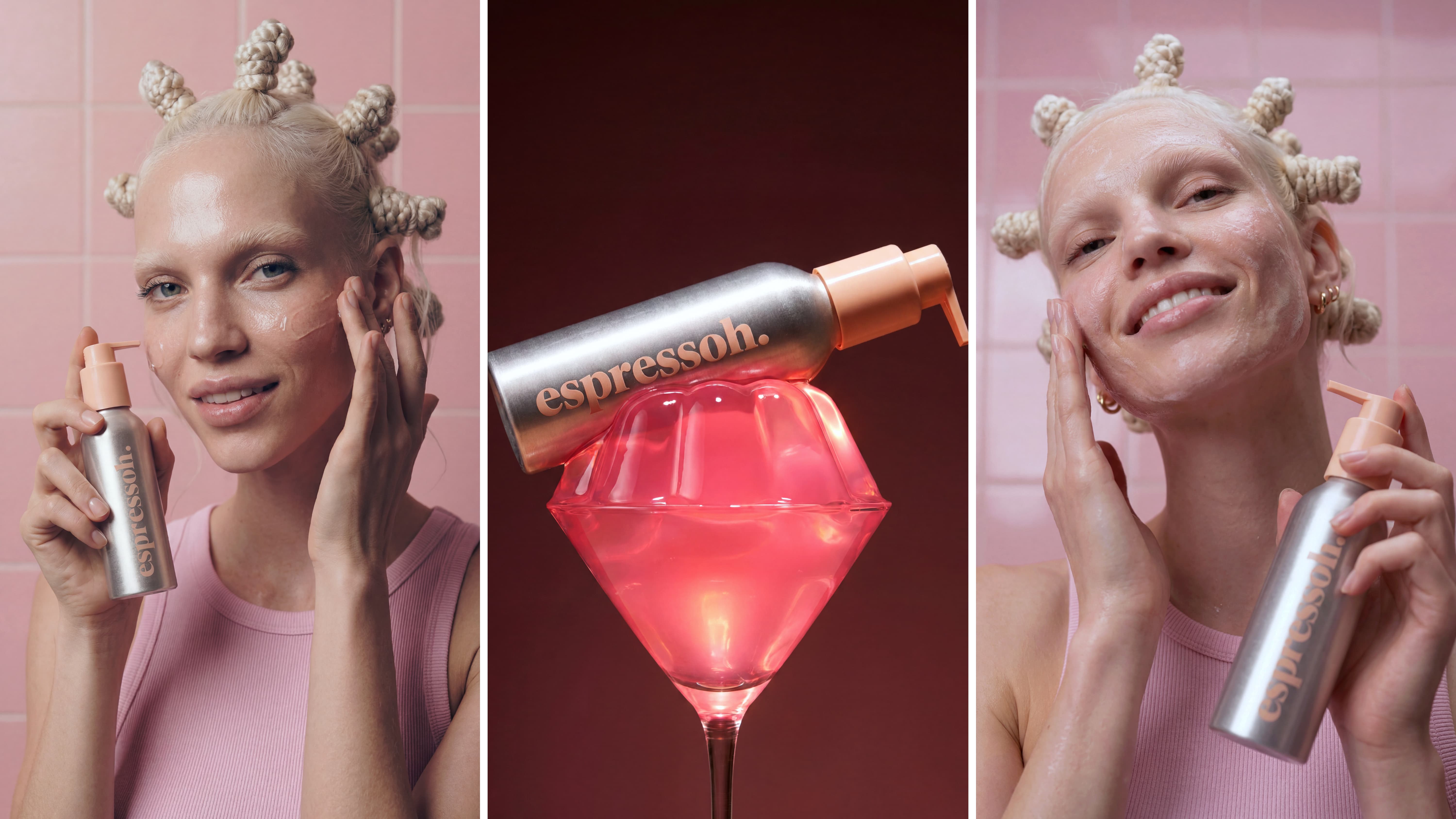 espressOh — cleansing gel in use